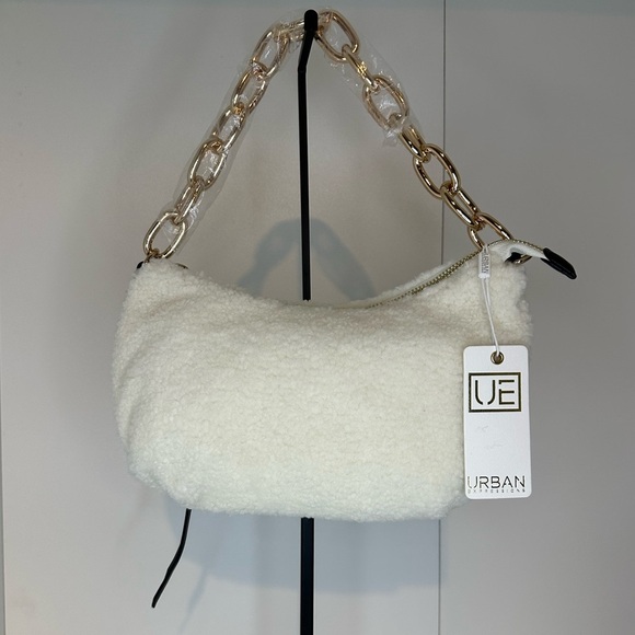Chic White Chain Shoulder& Crossbody Bag - Picture 4 of 7